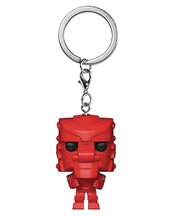POCKET POP MATTEL ROCK EM SOCK EM ROBOT RED KEYCHAIN