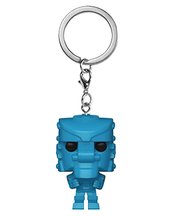 POCKET POP MATTEL ROCK EM SOCK EM ROBOT BLUE KEYCHAIN