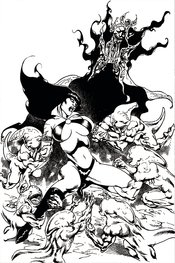 VENGEANCE OF VAMPIRELLA #10 21 COPY CASTRO B&W VIRGIN FOC IN