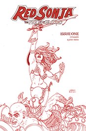 RED SONJA PRICE OF BLOOD #1 LINSNER CRIMSON RED LINE ART CVR