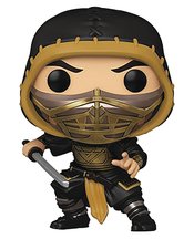 POP MOVIES MORTAL KOMBAT SCORPION METALLIC W/CHASE VIN FIG (