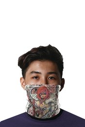 DYNAMITE MOMOKO ZOMBIE RED SONJA NECK GAITER