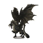 D&D ICONS REALMS ADULT BLACK DRAGON PREMIUM FIGURE