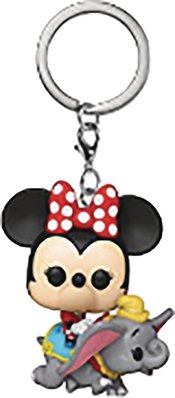 POCKET DISNEY 1955 FLYING DUMBO RIDE W/ MINNIE FIG KEYCHAIN