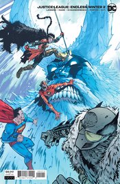 JUSTICE LEAGUE ENDLESS WINTER #2 CARD STOCK VAR ED