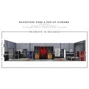 EXTREME SETS BACKSTAGE ZONE POP UP 1/12 SCALE DIORAMA