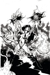 VENGEANCE OF VAMPIRELLA #11 21 COPY CASTRO B&W VIRGIN FOC IN