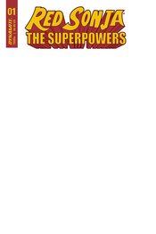 RED SONJA THE SUPERPOWERS #1 BLANK AUTHENTIX ED