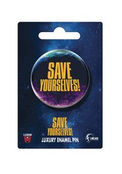 SAVE YOURSELVES MOVIE LOGO PIN