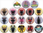 POWER RANGERS 144PC BUTTON ASST DIS