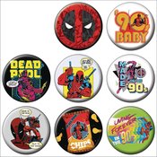 DEADPOOL 30TH ANNIVERSARY 144PC BUTTON ASST DIS