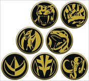 POWER RANGERS COINS 144PC BUTTON ASST DIS