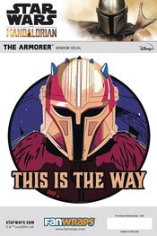 SW MANDALORIAN ARMORER WINDOW DECAL