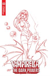 VAMPIRELLA DARK POWERS #3 LINSNER CRIMSON RED LINE ART CVR