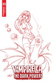 VAMPIRELLA DARK POWERS #3 LINSNER CRIMSON RED LINE ART CVR