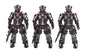 JOY TOY SKELETON FORCES DOUBLE SICKLE SQUAD 1/18 FIGURE 3PK