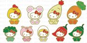 NISSIN CUP NOODLES X HELLO KITTY ENAMEL PINS 20PC BMB DS