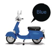 EAA-A03B MOTORBIKE CLASSIC STYLE FIGURE ACC BLUE VER