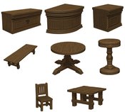 D&D ICONS REALMS MINIS YAWNING PORTAL BARS & TABLES