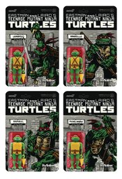 TMNT MIRAGE VARIANT PX REACTION FIG 4PC SET