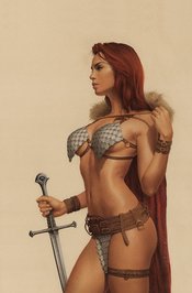 INVINCIBLE RED SONJA #1 CELINA LTD VIRGIN CVR