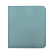 12 POCKET ZIPPERED PRO BINDER LIGHT BLUE