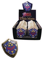 LEGEND OF ZELDA LINK SHIELD PEPPERMINT CANDY TIN 18CT DIS (N