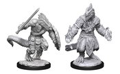 D&D NOLZARS MARVELOUS MINI LIZARDFOLK BARBARIAN & LIZARDFOLK