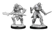 D&D NOLZARS MARVELOUS MINI BUGBEAR BARBARIAN MALE & BUGBEAR