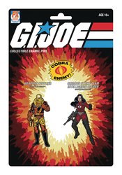 SDCC 2021 GI JOE PD DESTRO & CRIMSON BARONESS PX PIN SET