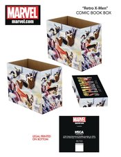 MARVEL RETRO X-MEN 5PK SHORT COMIC STORAGE BOX