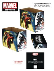 MARVEL SPIDER-MAN MENACE 5PK SHORT COMIC STORAGE BOX