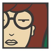 DARIA 1IN ENAMEL PIN