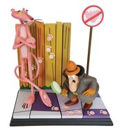 PINK PANTHER & THE INSPECTOR 16IN STATUE