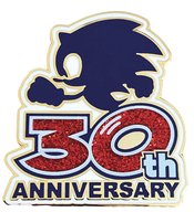 SONIC THE HEDGEHOG SONIC LOGO 30TH ANNIVERSARY LTD ED PIN (C