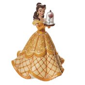 DISNEY TRADITIONS BELLE DELUXE W/ROSE 15IN STATUE (APR218033