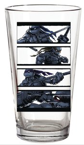 TMNT BROTHERS STRIPE PX PINT GLASS (APR218405)