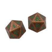 D&D HEAVY METAL COPPER & GREEN D20 DICE SET (APR218909)