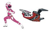 POWER RANGERS PINK RANGER X PTERODACTYL ZORD PIN SET (APR219