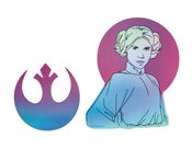 SW LEIA ORGANA REBEL LEADER HOLOGRAPHIC DEVICE DECAL (APR219