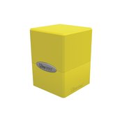 SATIN CUBE LEMON YELLOW