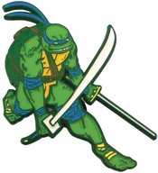 TMNT PX MODERN COMICS LEONARDO ENAMEL PIN