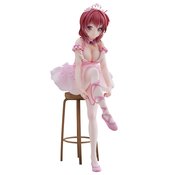 ANMI ILLUSTRATION FLAMINGO BALLET RED HAIR GIRL PVC FIG (AUG