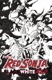 RED SONJA BLACK WHITE RED #7 CVR H 30 COPY INCV HESTER B&W