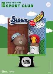 LINE FRIENDS DS-104 DIORAMA STAGE SPORT CLUB 6IN STATUE