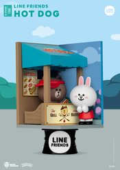 LINE FRIENDS DS-105 DIORAMA STAGE HOT DOG 6IN STATUE