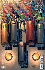 JUSTICE LEAGUE #75 CVR D JURGENS & RAPMUND CARD STOCK VAR