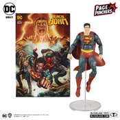 DC DIRECT BLACK ADAM WV1 SUPERMAN 7IN AF W/ COMIC CS  (