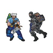 GI JOE SHIPWRECK X RETRO CON EXCL ENAMEL PIN SET