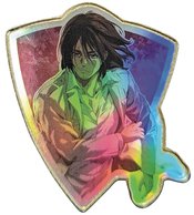 ATTACK ON TITAN EREN RAINBOW HOLO FOIL CREST PIN